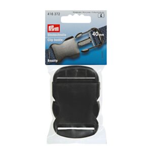 Steckschnalle stark, 40mm, schwarz