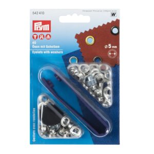 Ösen mit Scheiben, 5 mm, 40 Stk.