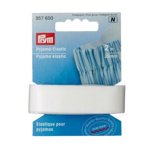 Prym Pyjama-Elastic, 20mm, weiß, 2m